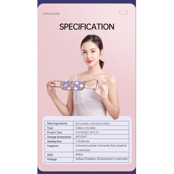 Anti Wrinkle Steam Eye Mask Self Heating Spa Relieve Eye Strain
