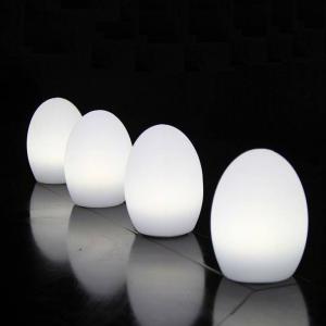 Cordless Egg Shaped LED Lights , Egg Mood Lamp For Outdoor Night Club