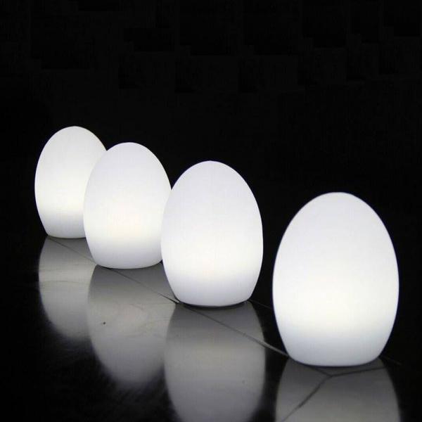 Quality Cordless Egg Shaped LED Lights , Egg Mood Lamp For Outdoor Night Club for sale