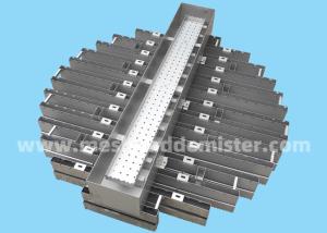 China Gravity Trough Liquid Distributor Distillation Column Internals wholesale