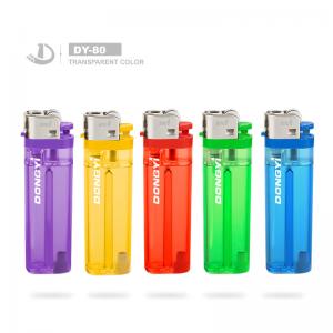 China Customizable Dy-80 Disposable Colorful Butane Gas Flint Lighter from Chinese Market wholesale