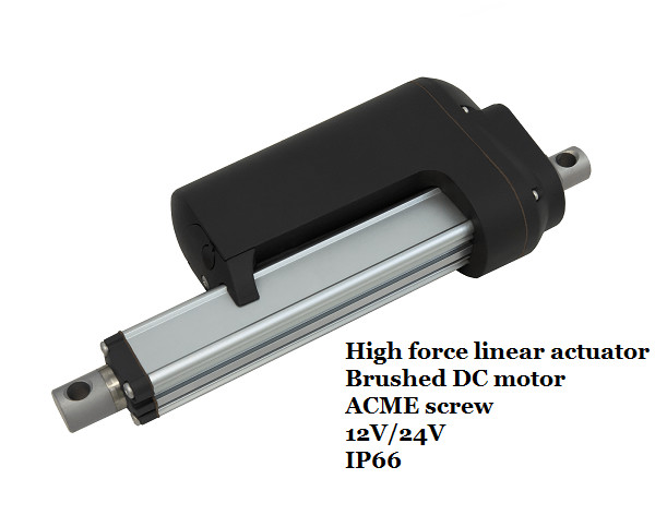 DC waterproof linear actuator 12volt with limit switches , 12volt magnetic linear drives electric actuator for tractor