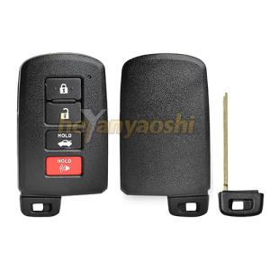 China Toyota 4 Buttons Smart Key Shell with Emergency Key Insert wholesale