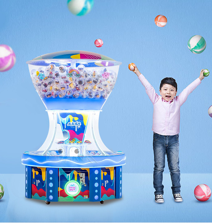 Indoor Toy Store Coin Operated Ball Paradise 4 Player Capsule Game Machine