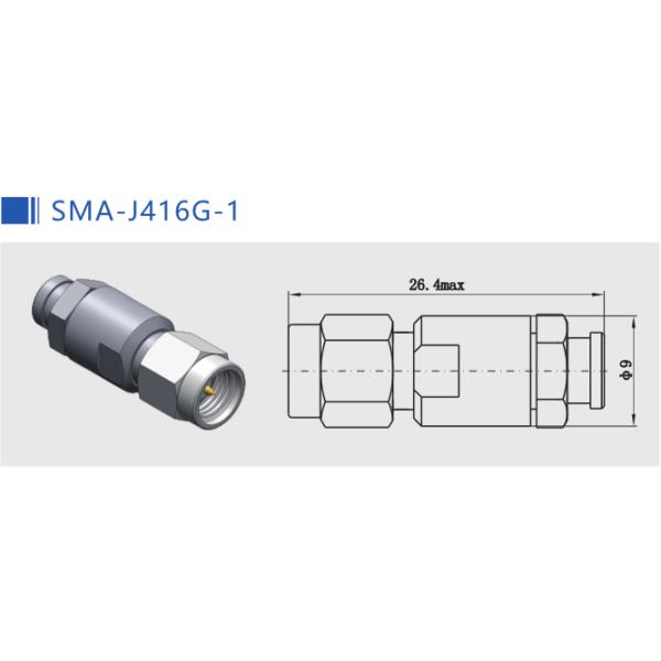 SMA Male Stainless Steel RF Connector For MF147A / MF147B Cable