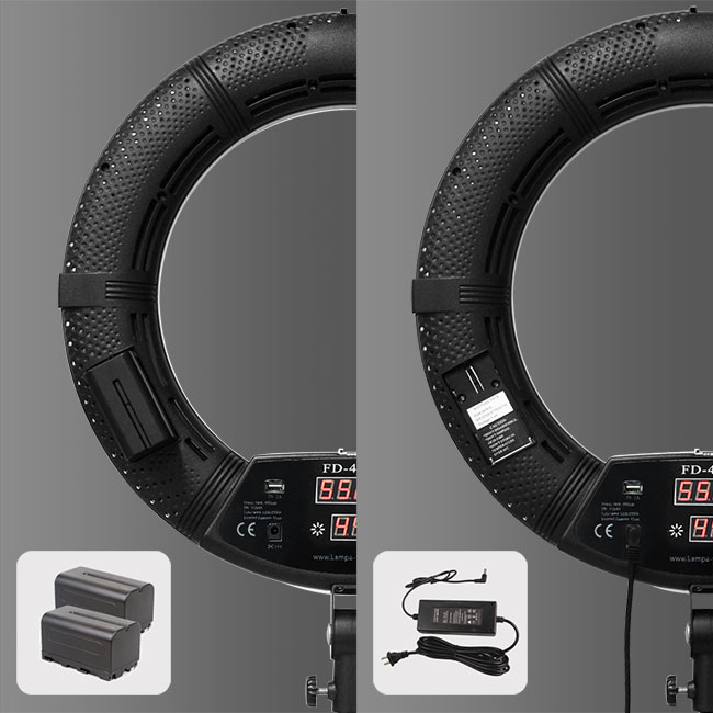 FD-480II 18 inch digital led Ring Light bi color 3200K 5500K For Makeup Photography Live Streaming 3