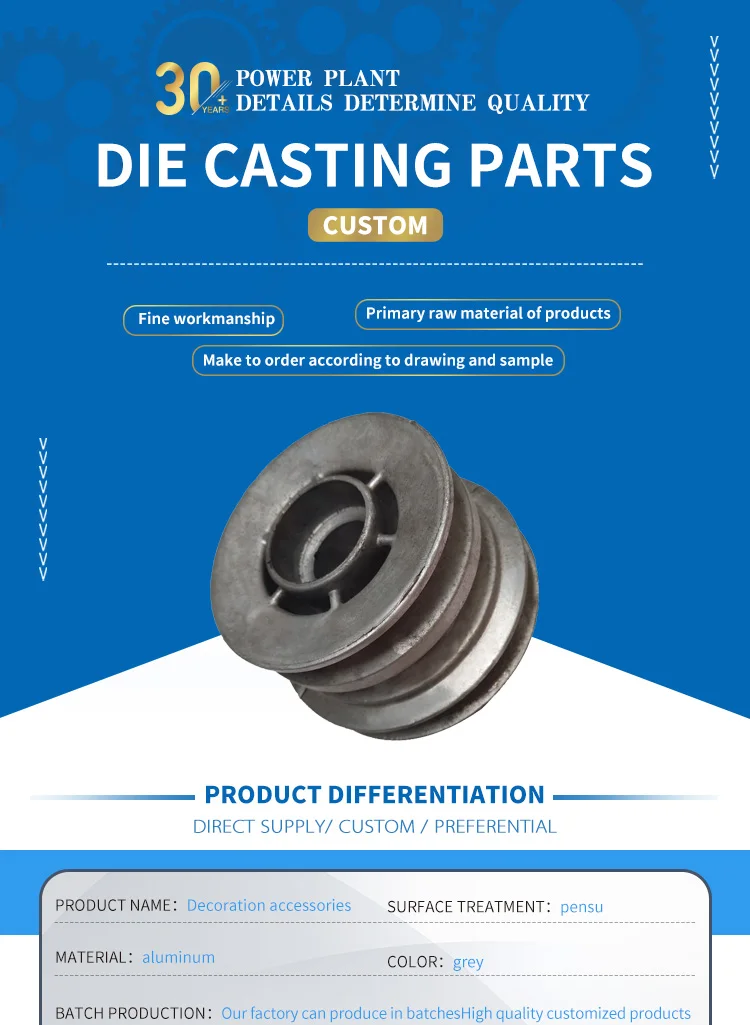 Customized high precision Casting Small Aluminum Parts with ISO9001 Certification