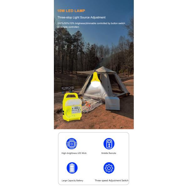 SRE-98G-4L Solar Powered LED Lights High Light Intensity 3-6V Mini Battery Power System