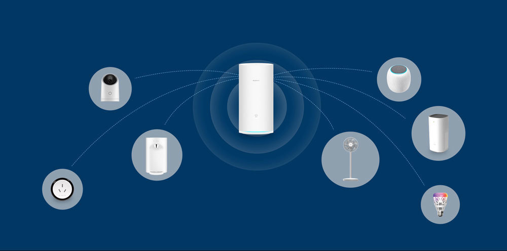 Huawei Router A2 Mobile Game Acceleration Wider Coverage NFC Access Gigabit Quad Core Tri-Band 4G WiFi Wireless CPE Routers
