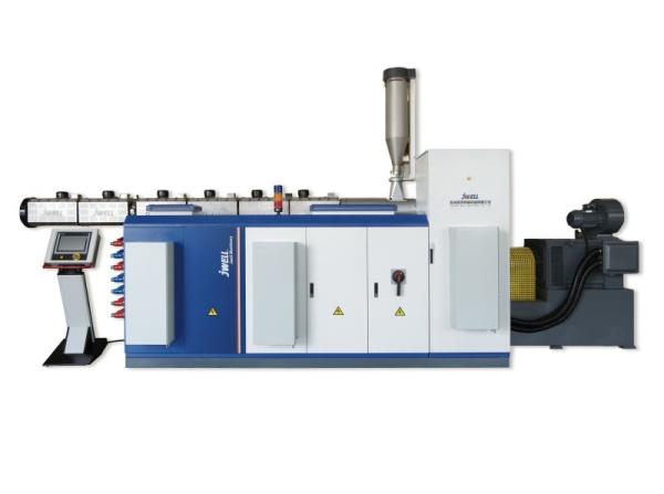 Quality Professional Single Screw Extruder , Small Extruder Machine Grooved Structure for sale