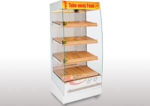 China Floor Standing Open Display Cases PID Controlled Self Service Open Warmer 3 Shelves wholesale