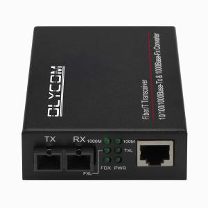 2 Port Gigabit Ethernet Media Converter Unmanaged Duplex Singlemode Multimode SC Port