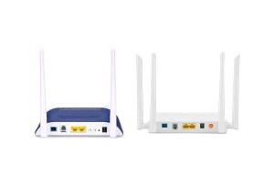 Universal 2GE POTS WIFI Dual Band FTTH ONU 802.11 AC 4T4R Support GPON EPON Self Adaptive