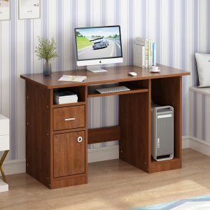 China Anti Scratch Computer Office Desk , L1200mm Wooden Desktop Computer Table wholesale