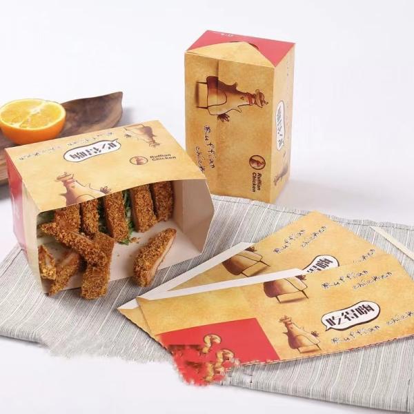 500-1000ml Fast Food Takeaway Boxes With CMYK/Pantone Printing Food Container Paper Box