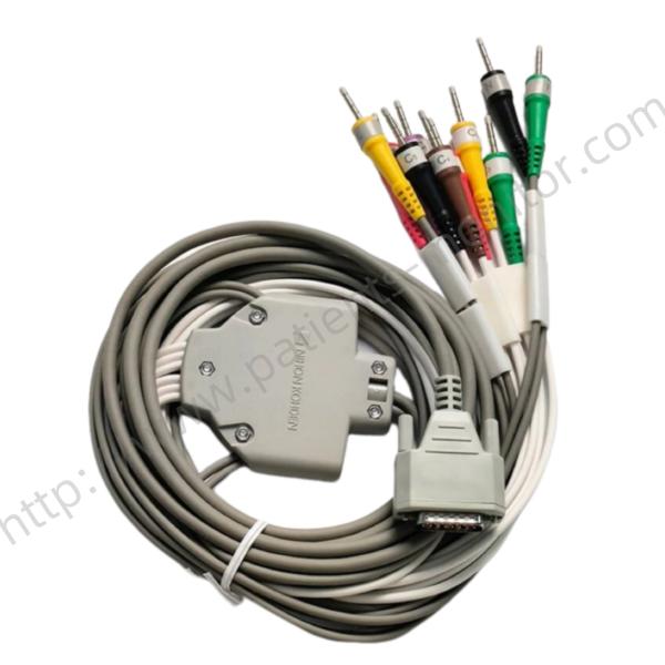 NIHON KOHDEN ECG Patient Cable BJ-961D 10 Leads IEC Color Code TPU Cable for ECG Machine