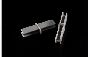 Aluminum Slide-In Rail For Banner / Advertisement , Shelf Data Strips