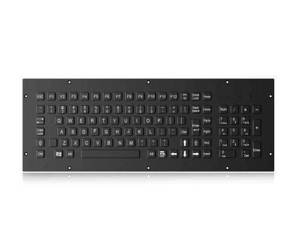 Quality EMC Rugged Keyboard Durable Black Titanium Electroplated Military Keyboard for sale