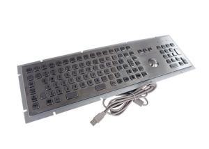 PS2 107 Keys IP65 Stainless Steel Numeric Keypad With Trackball