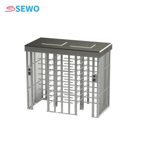 China Double Door Full Height Turnstile Semi Automatic Rotating Turnstile wholesale