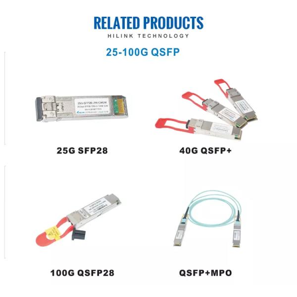 100GBASE QSFP28 QSFP+ Transceiver ER4 ZR4 60KM 1310nm SMF SFP Module