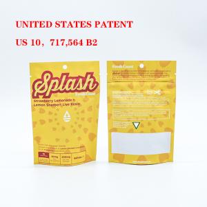 Custom Odor Proof Child Safe Mylar Bags For Tobacco Packaging With Secure Plastic Zip Lock