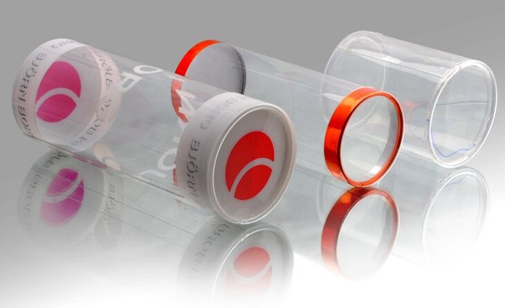 clear PVC PET can for food canning,Customized round clear paint can with tin lid,paint can with tin top & bottom and han