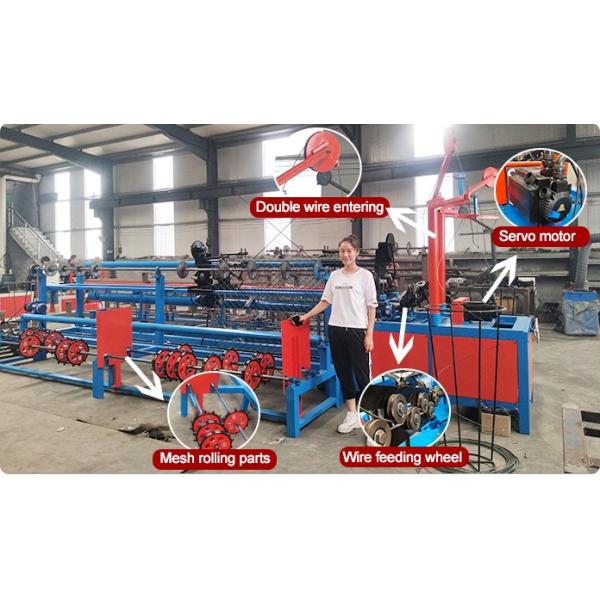 30-150 M2/H Automatic Chain Link Fencing Machine Wire Diameter 2mm-4.5mm