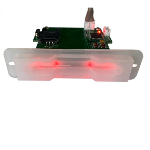 Manual Insert 60mA RS232 Semi Transparent Bezel IC Card Reader