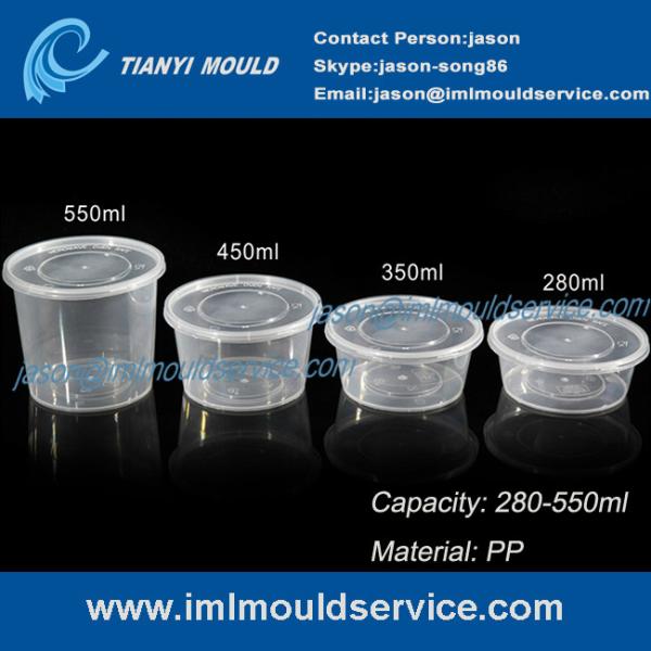 Quality 280ml/350ml/450ml/550ml clear PP disposable plastic bowls and tableware mould for sale