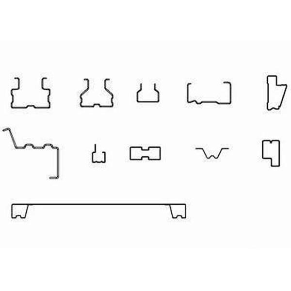 Steel Supermarket Shelf Roll Forming Machine With Online Punching