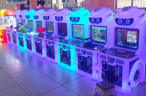 Children's Button Game Arcade Machine Video Game Machine Amusement Park