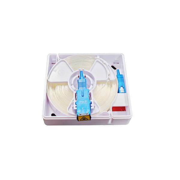 FTTH Indoor ABS 1 Core SC Adapter Invisible Fiber Optic Box Wall Outlet