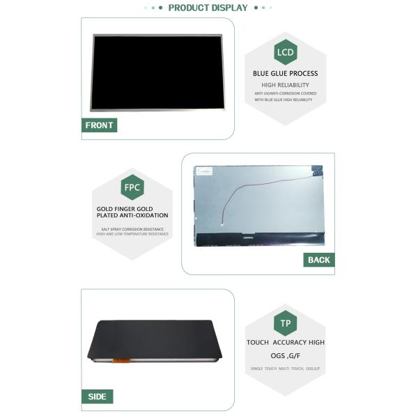 High Brightness 21.5 Inch FHD TFT LCD Panel Full Viewing IPS Display Support LVDS
