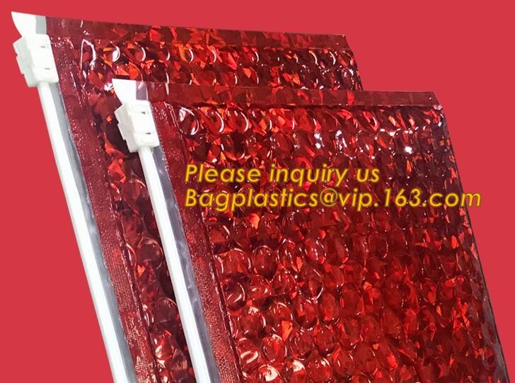 Cosmetic Slider Zip lockk Bubble Bags Bubble Slide Pouch,Zip lockk esd bubble bag bubble packaging wrap cosmetic pouch slide