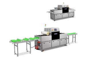 China PLC Vacuum Horizontal Flow Wrap Packing Machine Chicken Sea Food Packing on sale