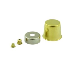 Custom Copper Drawing Parts , Blind Hole Fuse Copper Cap