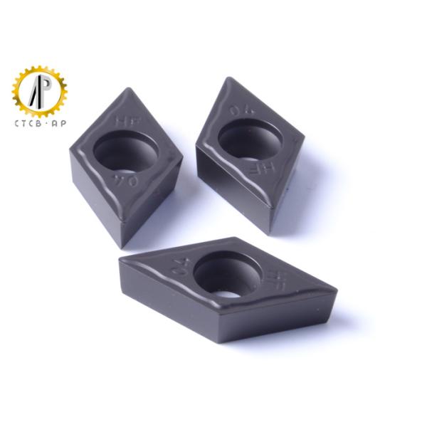 Hard Metal DCMT Carbide Inserts , Internal Cutting Tool With CVD Coating