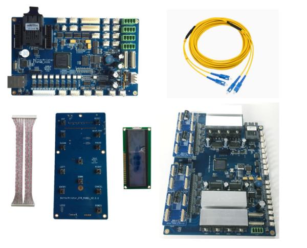 Quality Gigabit Network Four Head I3200 Inkjet Print Board , White Ink Pyrography Printer Kit for sale