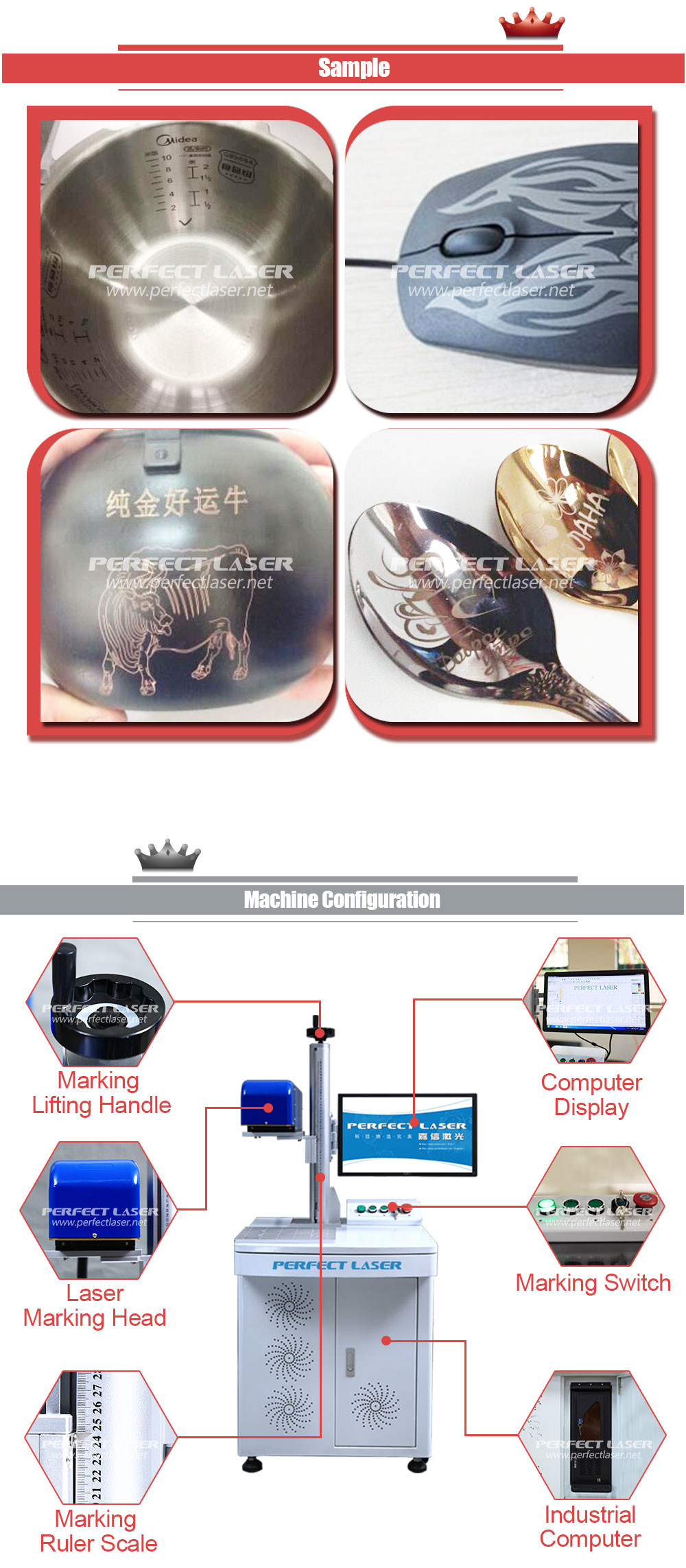 3D Dynamic Metal Laser Marking Machine , Wood Engraving Etching Machine With CE
