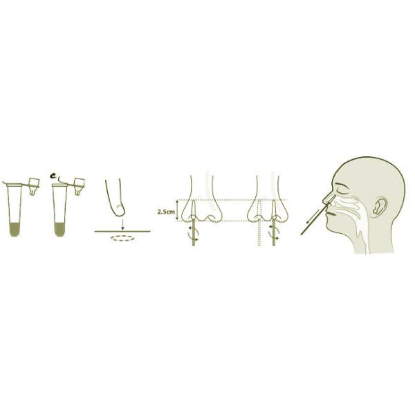 Nasal Swab COVID-19 Antigen Home Kit Test 10 Tests/Kit CE