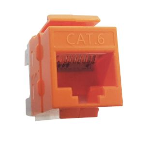 UTP Cat6 Keystone Jack RJ45 Keystone Module 50u Gold Plated