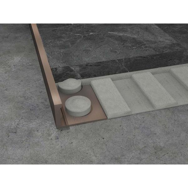 2.5m Stainless Steel L Shaped Trim Tile Corner Trimming Finishing Strip 8 10mm