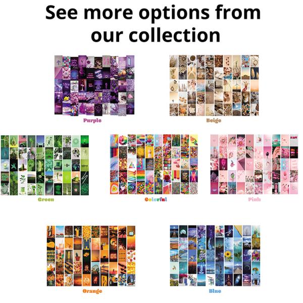 Teens Anime Movie Style Room Decor 4x6 inch Aesthetic Photo Poster Wall Collage Kit