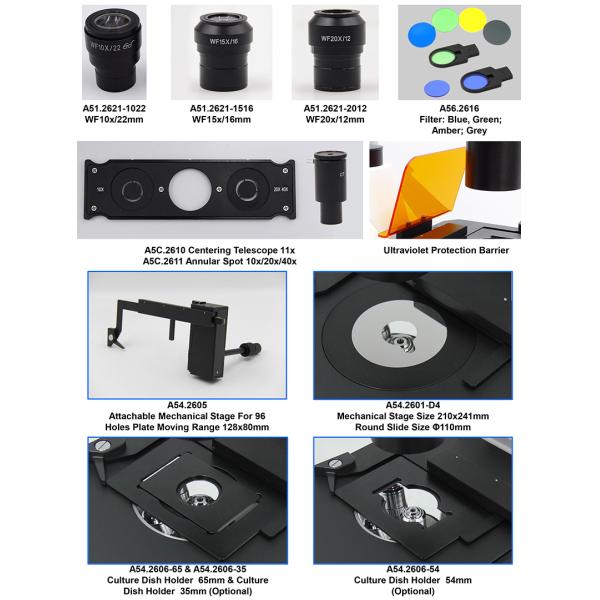 OPTO-EDU A16.2614-UL China Supplier High Brightness Inverted Ultra LED Fluorescent Microscope Price