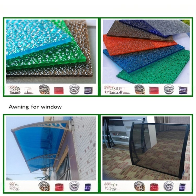 Fire Retardation PC Honeycomb Hollow Sheet With Colored Polycarbonate Panel