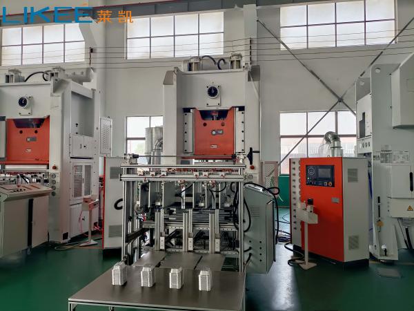 Quality H Frame Aluminum Foil Box Container Making Machine With Mitsubishi PLC for sale
