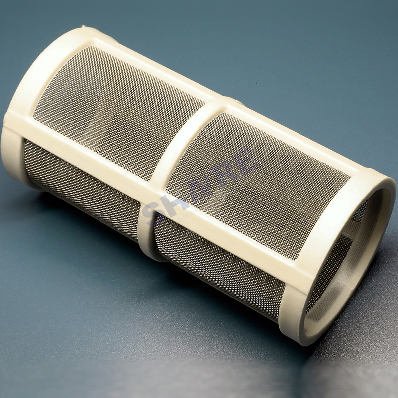 Customized Filter Sieve Plastic Fabric Nylon PA6 Mesh Insert Moulded With PP Plastic