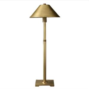 E26 / Candelabra Hardwired Rechargeable Brass Table Lamp Brass LED Desk Lamp