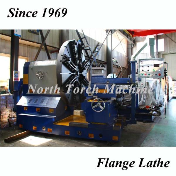 Large Facing Flange Cnc Turning Lathe Machine Flat Bed Long Lifespan